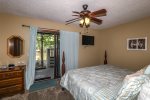 King master bedroom with lake view and HDTV